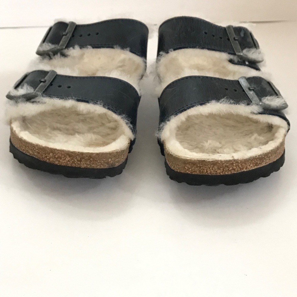 BIRKENSTOCK Arizona Sandals Shearling Women’s Size 9 - Picture 6 of 16